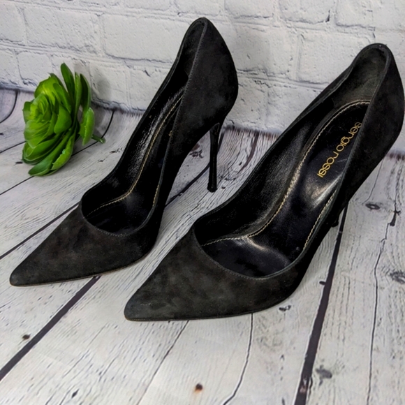 SERGIO ROSSI Suede Heels - Picture 6 of 17